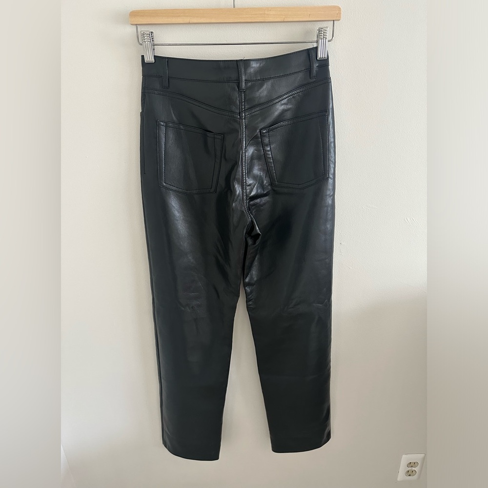 Aritzia black faux leather melina pant size 2 - Picture 6 of 6
